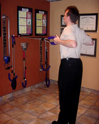 Rehabilitative and exercise equipment in our Tempe, Arizona chiropractic clinic